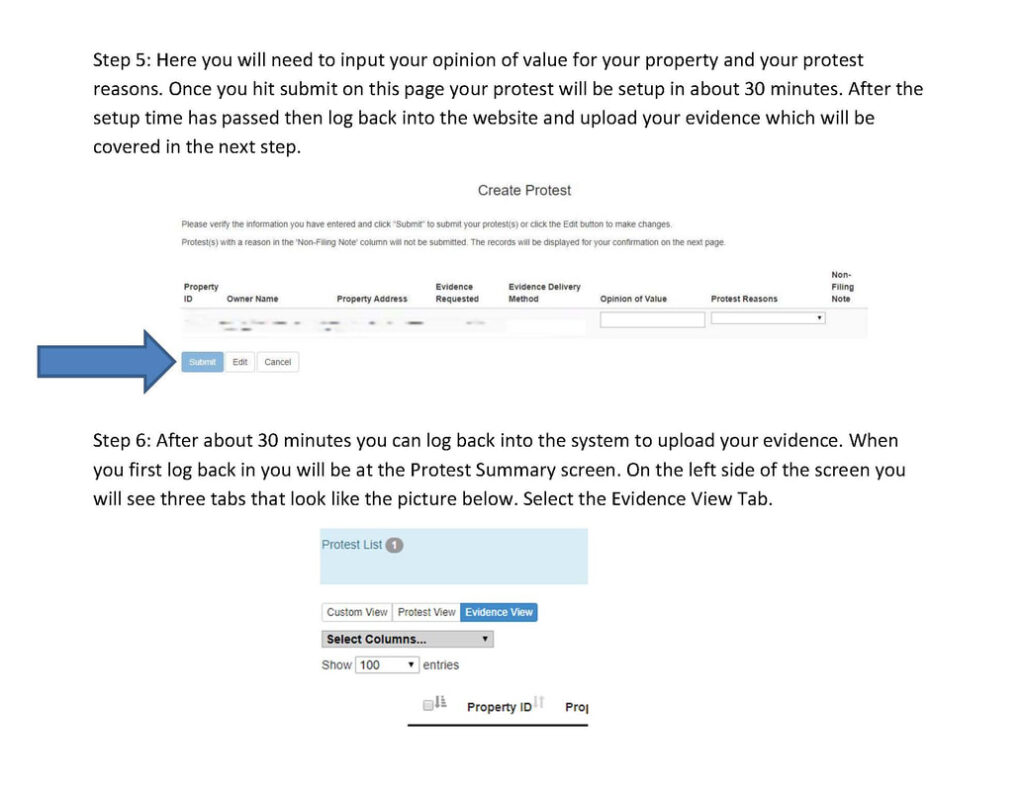 How to eFile a Protest The Brazoria County Appraisal District