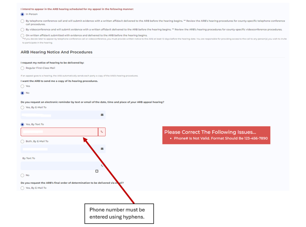 eProtest Help Page The Brazoria County Appraisal District